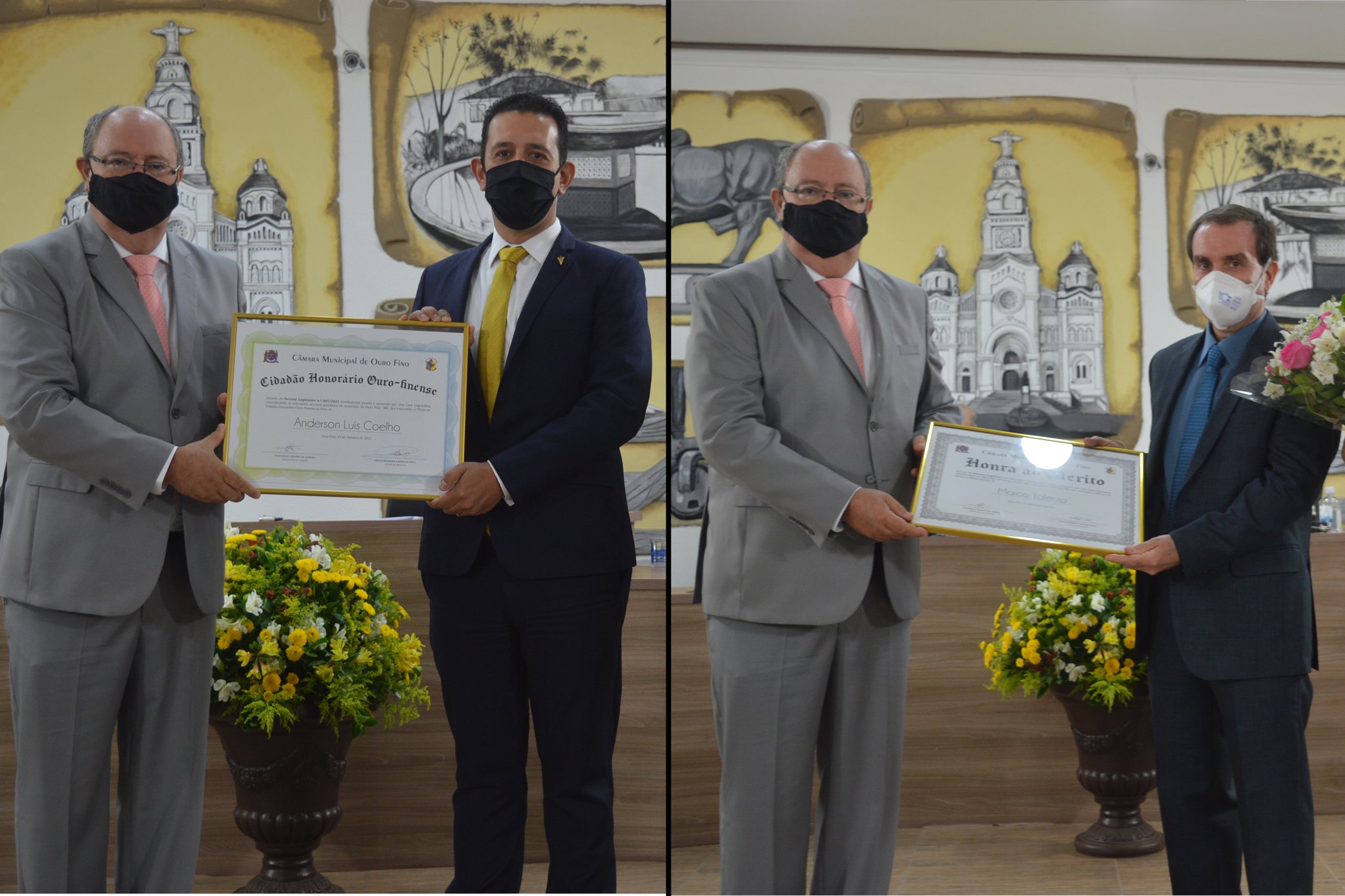 Câmara homenageia os senhores Anderson Coelho e Marco Talento - Câmara  Municipal de Ouro Fino